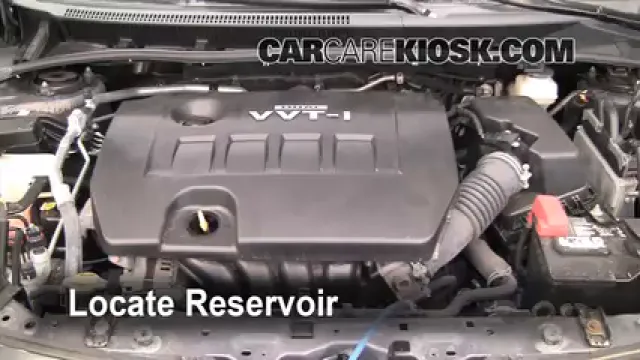 2010 Toyota Corolla S 1.8L 4 Cyl. Windshield Washer Fluid Add Fluid
